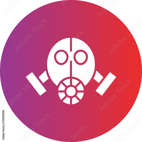 Gas Mask Icon Style
