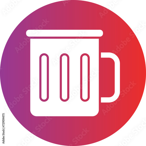 Metal Mug Icon Style