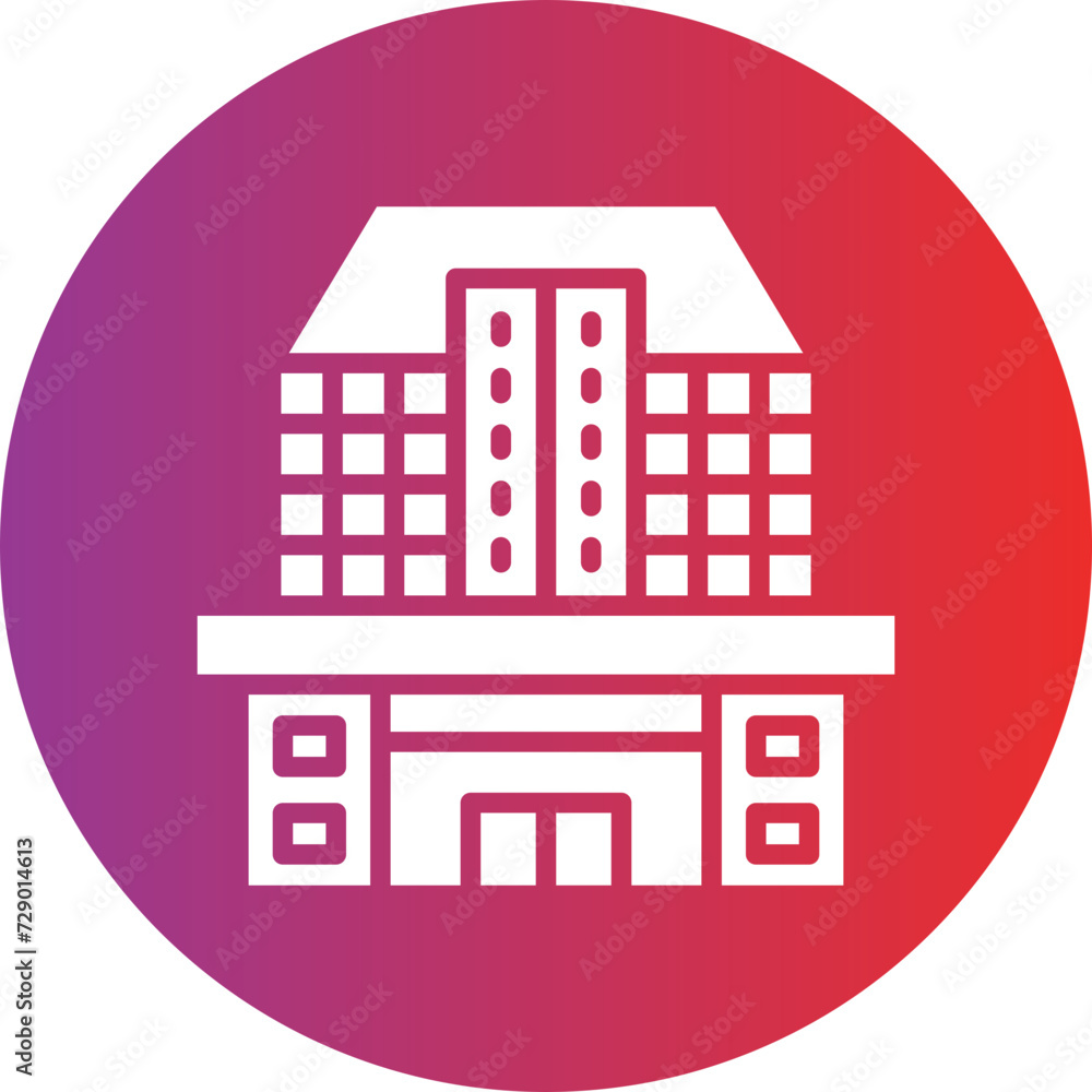 Expo Center Icon Style Expo Center Icon Style