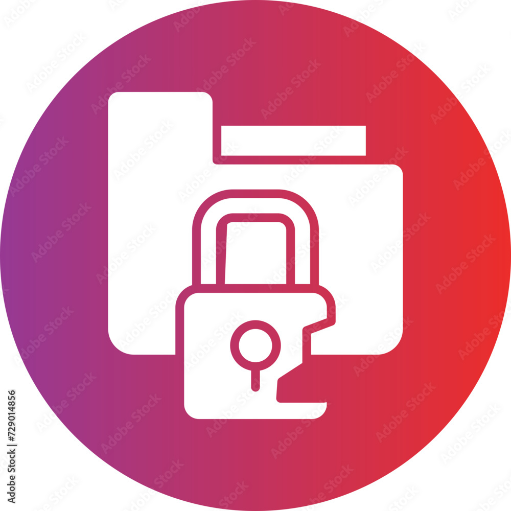 Personal Data Breach Icon Style Personal Data Breach Icon Style