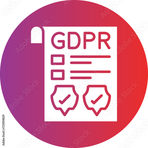 Gdpr Policy Icon Style