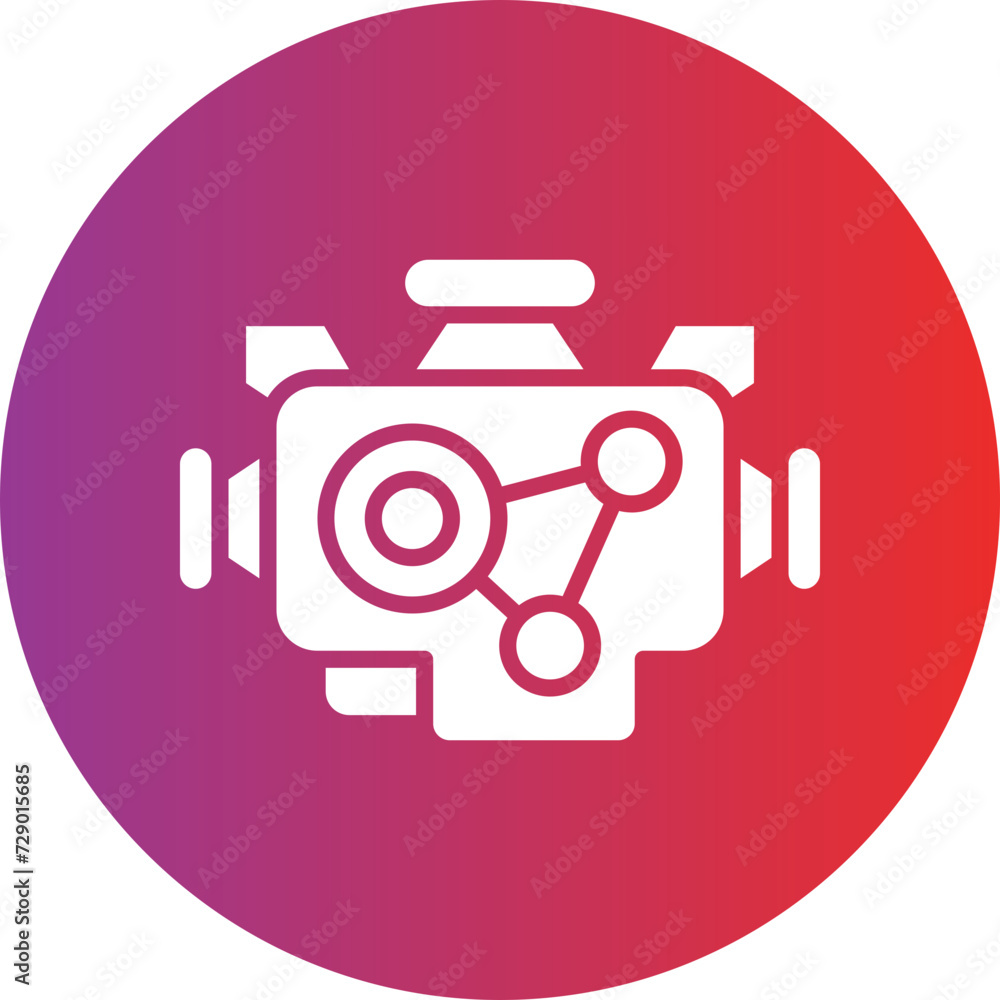 Car Engine Icon Style Car Engine Icon Style