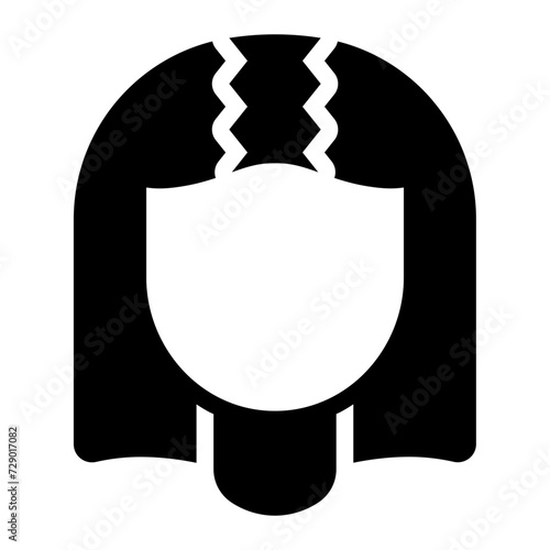 Alopecia hair disease icon