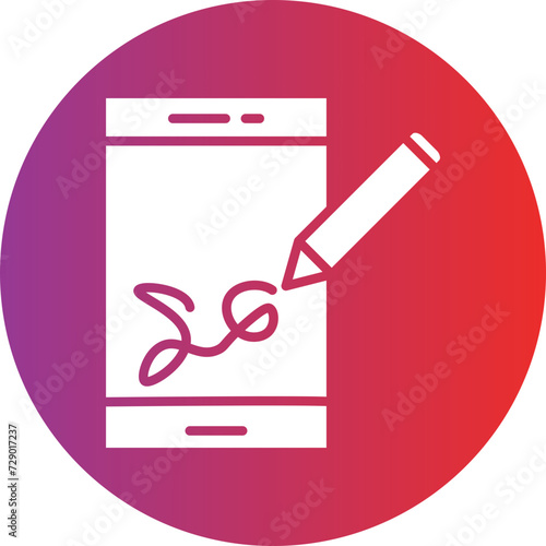 Digital Signature Icon Style
