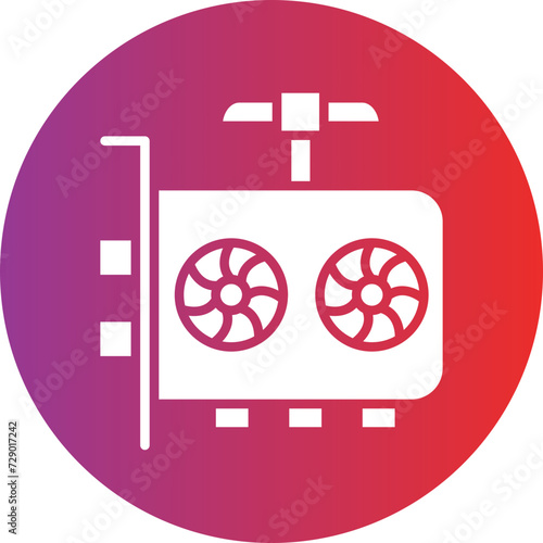 GPU Mining Icon Style