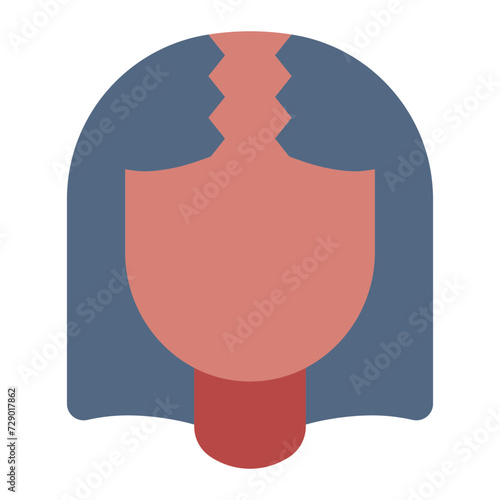 Alopecia hair disease icon
