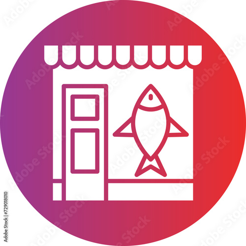 Fish Shop Icon Style