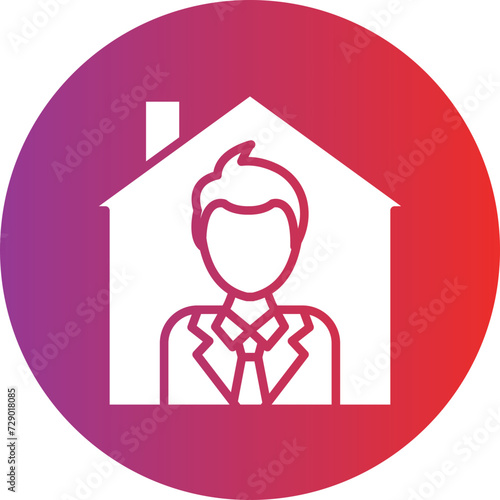 Stay Home Icon Style