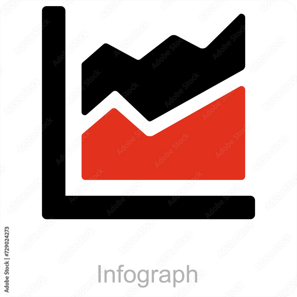Infograph and Analiticscareer icon concept Infograph and Analiticscareer icon concept