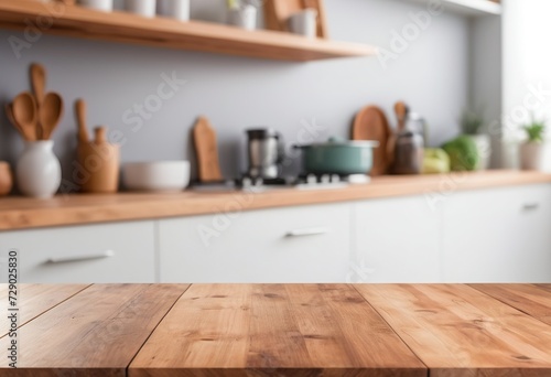 modern kitchen interior with kitchen utensils