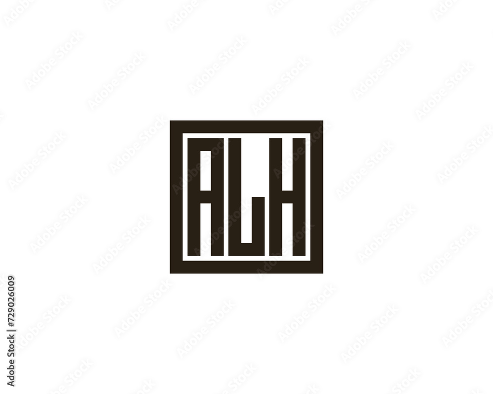 ALH Logo design vector template