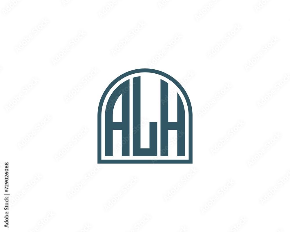ALH Logo design vector template