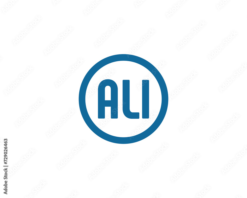 ALI Logo design vector template