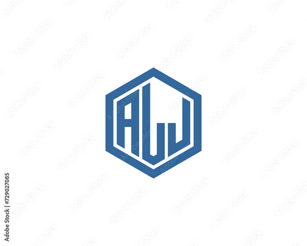 ALJ Logo design vector template ALJ Logo design vector template