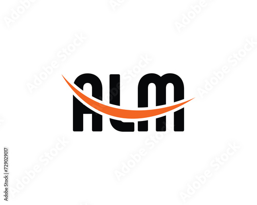 ALM Logo design vector template