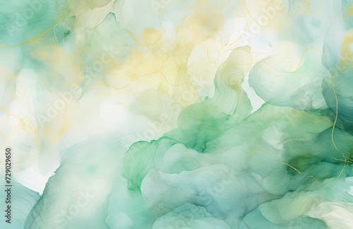 A watercolor background made of colorful paint