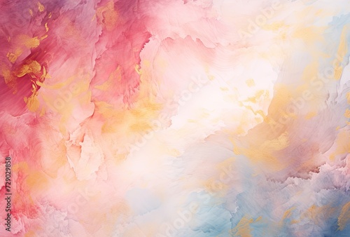 A watercolor background made of colorful paint