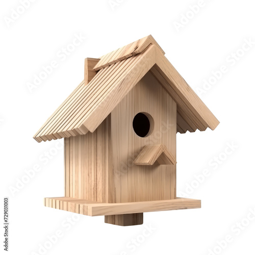 Bird House PNG Cutout, Generative AI