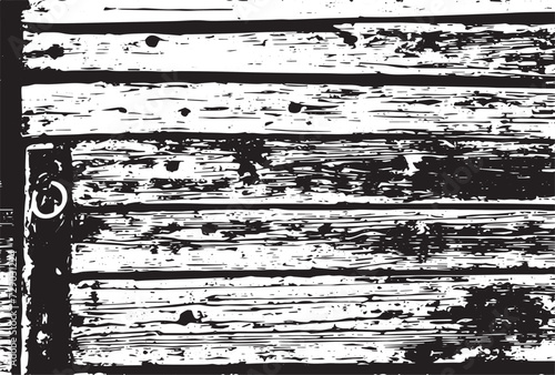 The planks of an old rural house