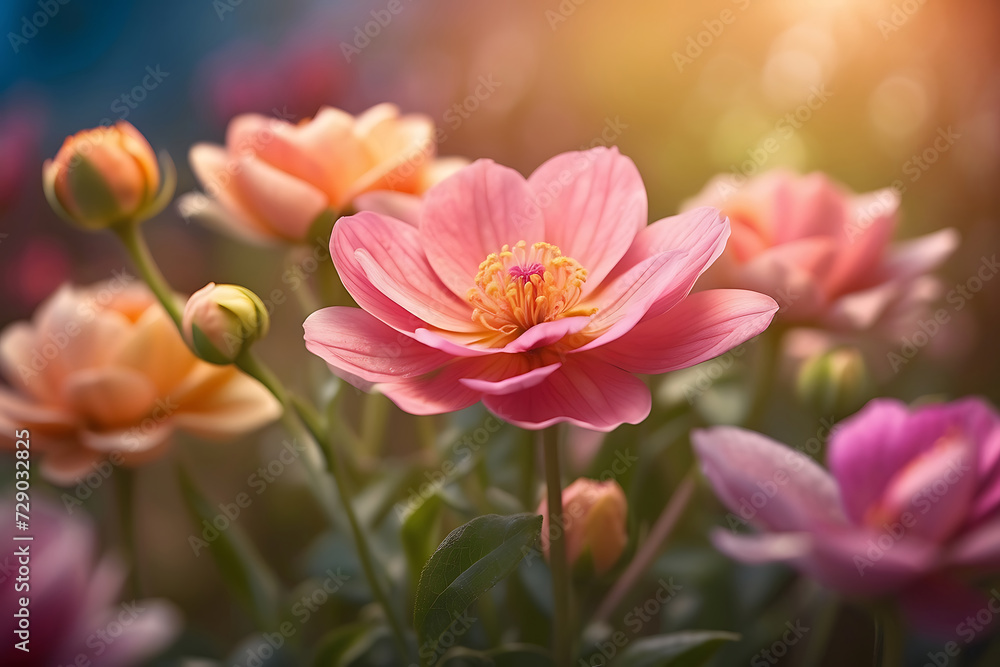 Beautiful realistic flower photography