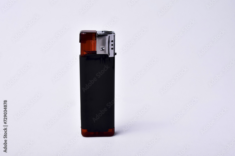 Blank gas lighter isolated on white background Blank gas lighter isolated on white background