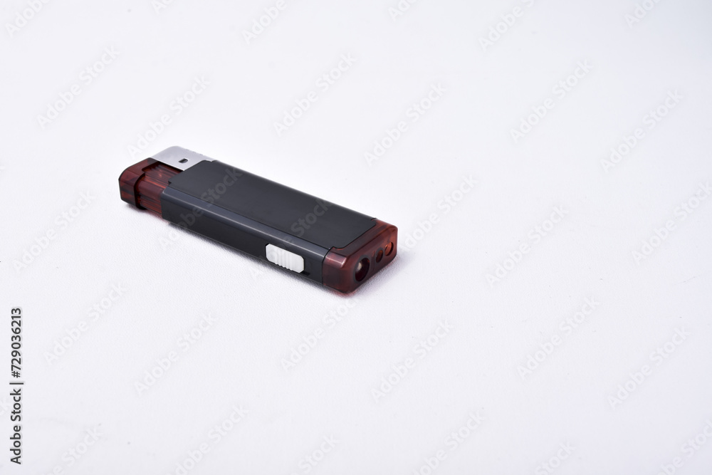 Blank gas lighter isolated on white background Blank gas lighter isolated on white background