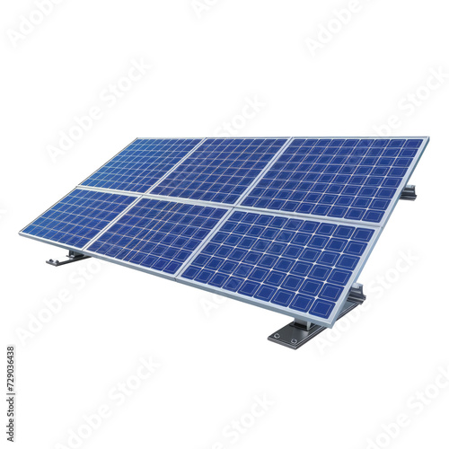 Solar panel or Solar cells, Isolated on transparent background