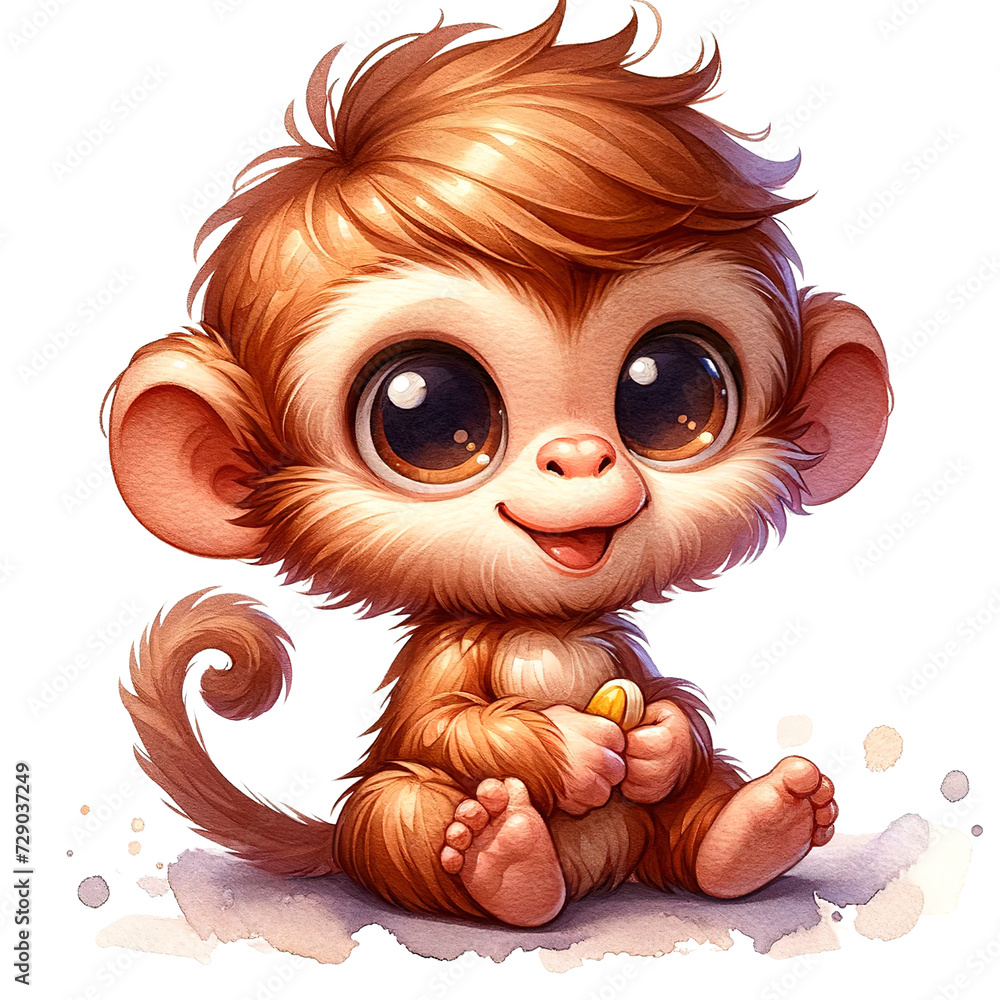 Obraz premium Illustration of a Monkey