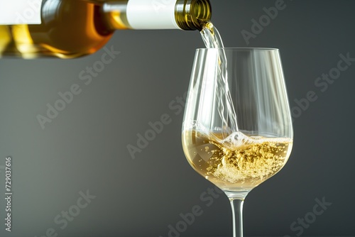 Bottle. Wine. Pouring white wine into glass. Vintage. Sommelier. Blanc. Grape. Beverage. Wineglass. Still wine. Wine making. Drink. Alcohol. Wine steward, expert. Winery. Transparent stoop, goblet