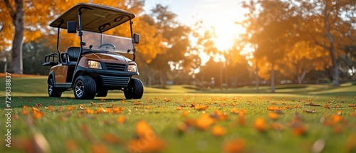 An automobile used for golfing