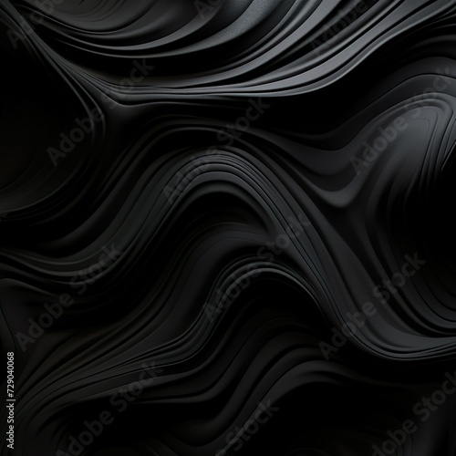 Gradient wavy black background 