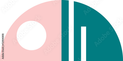 Geometric Abstract Flower Head