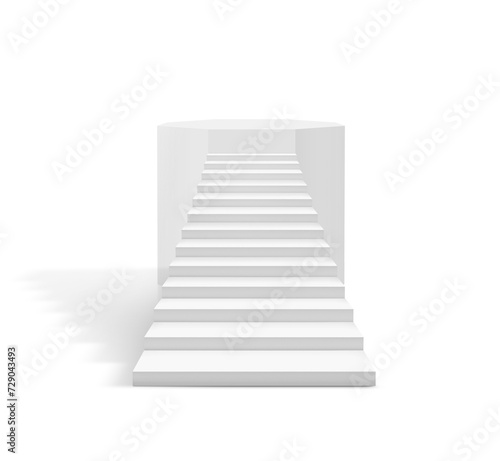 stairway to success. business concept, transparent background