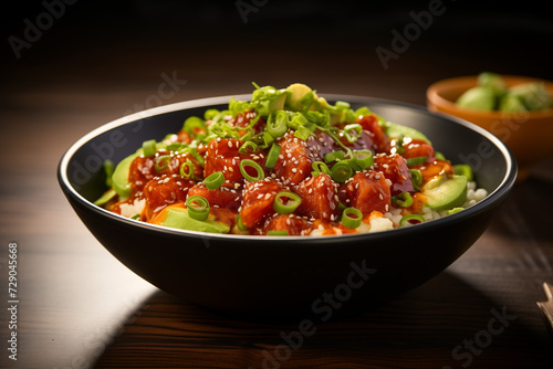 Sushi-Style Poke Bowl with Nori Strips Collection