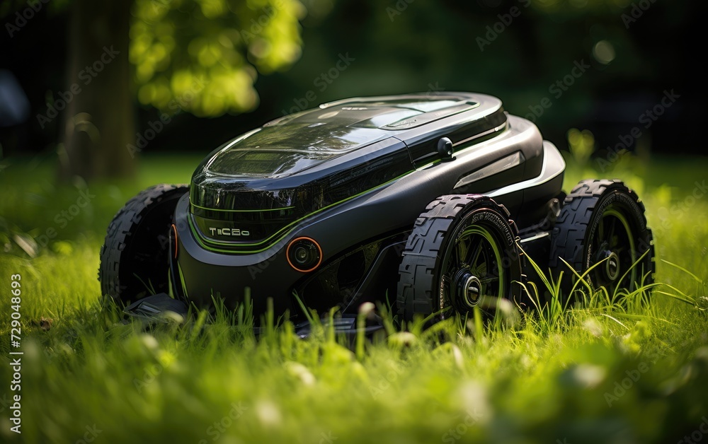 Well Trimmed Lawn with Robotic Lawnmower