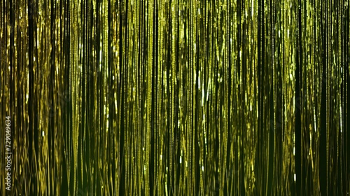 foil fringe glitter olive curtain background