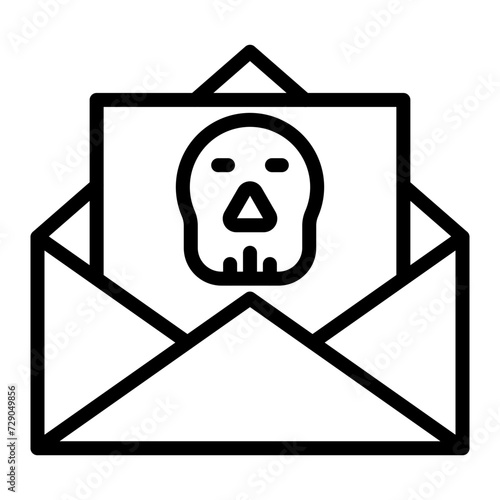 Blackmail Vector Line Icon