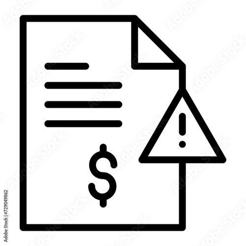 Corruption Vector Line Icon