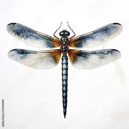 dragonfly on a branch  background high detailed photograph © sinjith