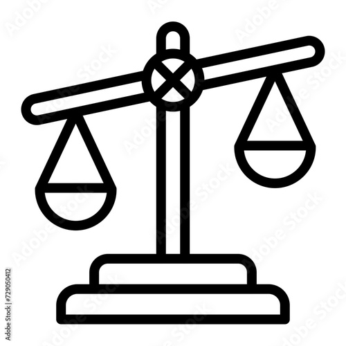 Unfair Vector Line Icon