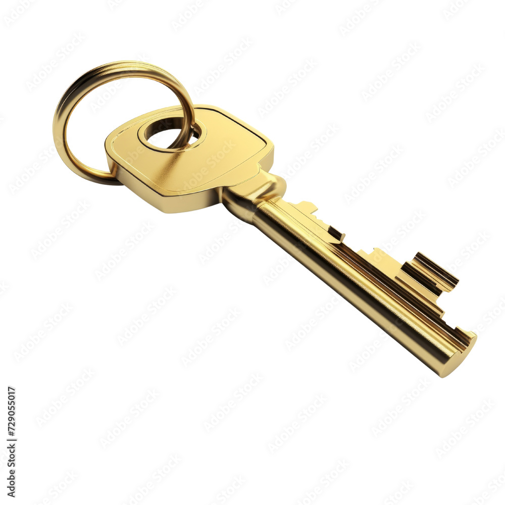 House Key PNG Cutout, Generative AI House Key PNG Cutout, Generative AI