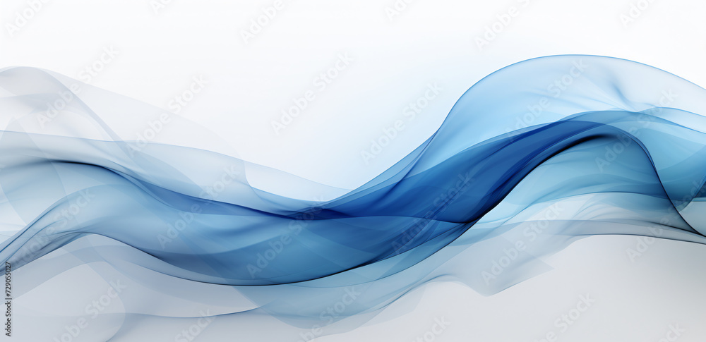 Fototapeta premium an abstract blue wave background, in the style of dynamic color contrasts, smokey background, elegant abstraction