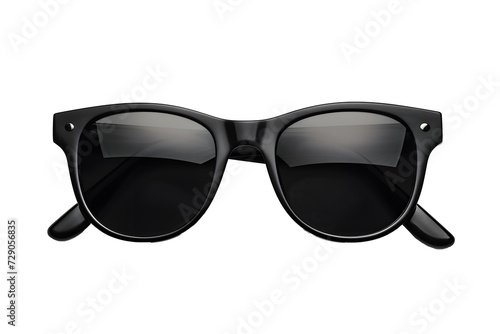 Top view black sunglasses PNG