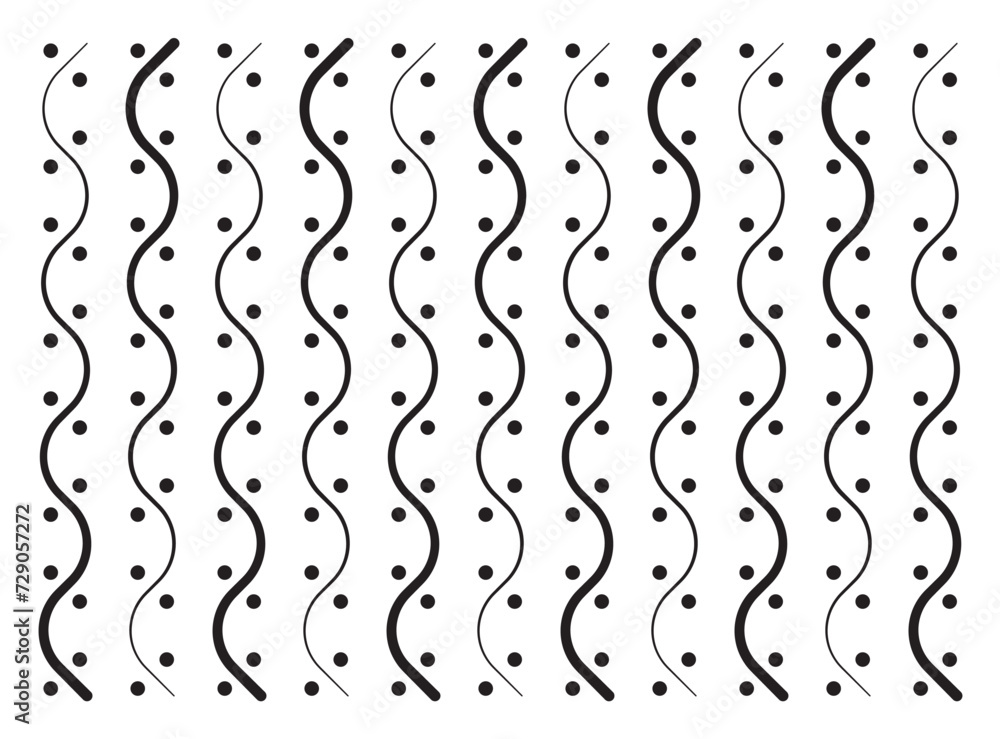 wavy lines and dots pattern wavy lines and dots pattern