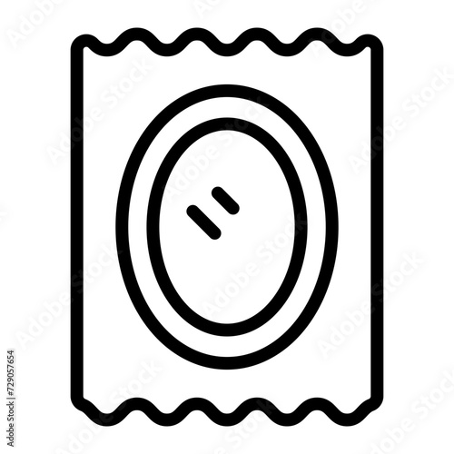 Mirror Vector Line Icon