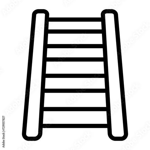 Stair Vector Line Icon