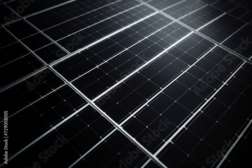 Solar panel background closeup Generative Ai