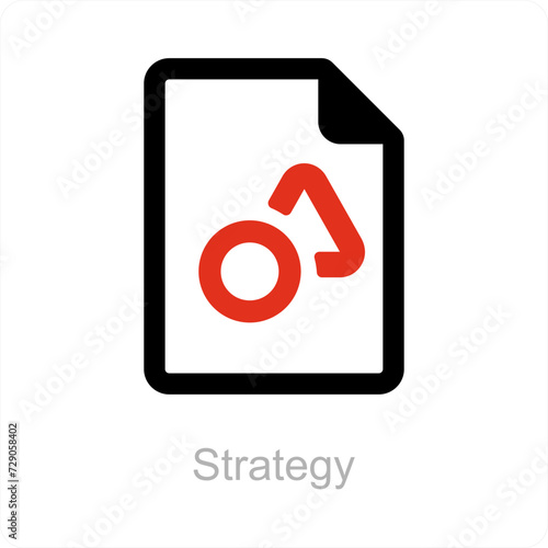 strategy and project icon concept