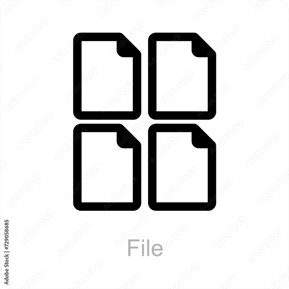 files and folder icon concept files and folder icon concept