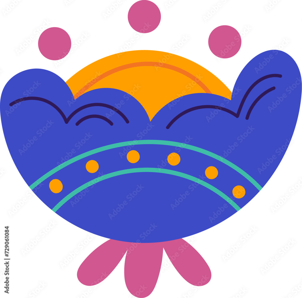 Fototapeta premium Flower Head Abstract